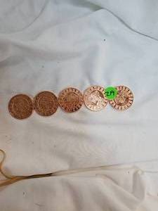 lot 219 image: 5-2012 APMEX Copper Rounds, 1 oz