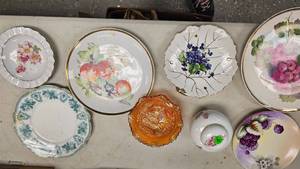 lot 15 image: Assorted Vintage Plate Lot-West GermanyBavaria
