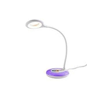 Hampton Bay 19 in. White LED Task Lamp with Color Changing  Customer Returns See Pictures