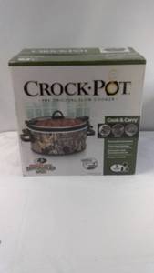 Crock-Pot 5 Quart Cook & Carry Slow Cooker with Mossy Oak Design