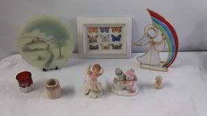 Assorted Decorative Figurines and Prints Collection