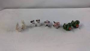 Vintage Animal-Themed Ceramic Salt and Pepper Shaker Sets