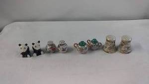 Collection of 4 Sets of Vintage Salt and Pepper Shakers