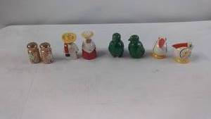Collection of 4 Sets of Vintage Salt and Pepper Shakers