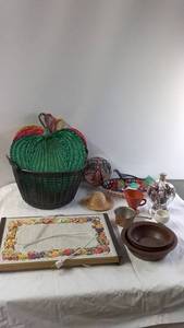 Assorted Collection of Home Decor Items and Tableware
