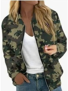 Camouflage Bomber Jacket 2XL - Unisex Long Sleeve