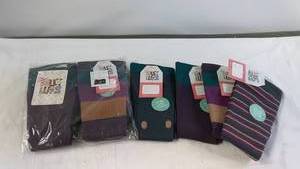 2 Sets of 4 Pairs of MUKLUKS Patterned Compression Socks