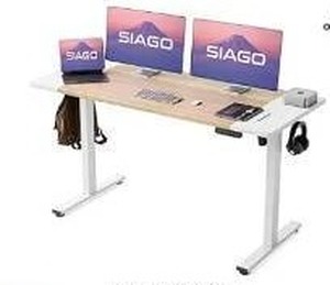 SIAGO Electric Standing Desk Adjustable Sit-Stand 55 x 24