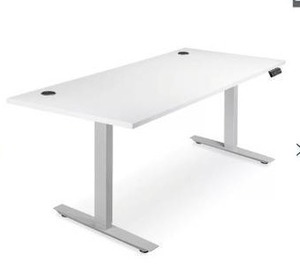 Electric Adjustable Height Desk 63 White