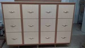 Sturdy Wooden Storage Cabinet with 12 Drawers 64 x 26 12 x 42 12