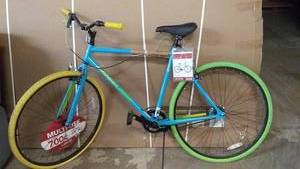 700c Mens Ridgeland Multi-Use Bike with Colorful Wheels