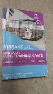 Vibrant Life Medium One-Door Dog Training Crate