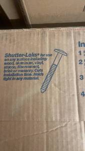 Box of Shutter-Loks Fasteners for Various Materials