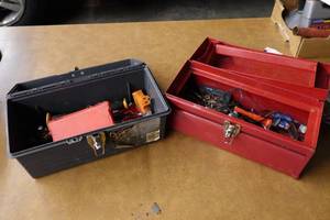 lot 355 image: Small Toolboxes with Tools
