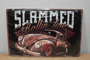 lot 159 image: Novelty Metal Sign -Rollin Low
