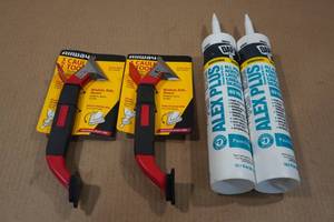 lot 164 image: 2 Caulk Tools with Dap Caulk