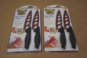 lot 180 image: 2 Copper Knife Sets