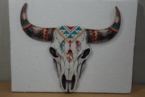 lot 185 image: Bull Head Wall Art