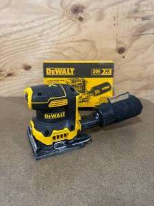 lot 104 image: DEWALT DCW200B 20V MAX XR Cordless Brushless 14 Sheet Variable Speed Sander (Tool Only) - C149