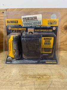 lot 107 image: DEWALT DCBP034C 20V MAX POWERSTACK Compact Battery Starter Kit - A149