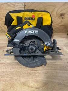 lot 110 image: DEWALT DCS578 FLEXVOLT 60V MAX Cordless Brushless 7-14 in. Circular Saw with Brake (Tool Only) - C269