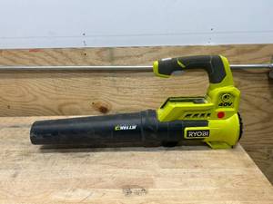 lot 88 image: RYOBI RY40408 40-Volt Cordless Variable-Speed Jet Fan Leaf Blower,  (Tool Only) - C149.96