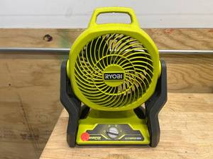 lot 92 image: RYOBI PCL811 ONE 18V Cordless Hybrid WHISPER SERIES 7-12 in. Fan (Tool Only) - C59.97