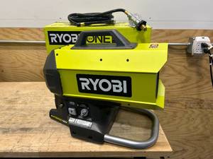 lot 95 image: RYOBI PCL801B ONE 18V Cordless Hybrid Forced Air Propane Heater (Tool Only) - C149