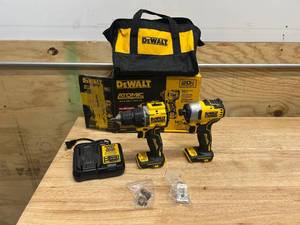 lot 141 image: DEWALT DCK225D2 ATOMIC 20-Volt MAX Lithium-Ion Cordless Combo Kit (2-Tool) with Charger and Bag - D229