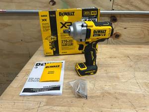 lot 143 image: DEWALT DCF891B 20V MAX XR Cordless 12 in. Impact Wrench (Tool Only) - B199