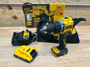 lot 147 image: DEWALT DCD794D1 ATOMIC 20-Volt Lithium-Ion Cordless Compact 12 in. DrillDriver Kit with 2.0Ah Battery, Charger and Bag - C159