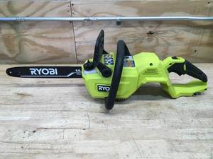 lot 27 image: RYOBI RY405010 40V HP Brushless 14 in. Battery Chainsaw (Tool Only) - D189