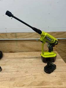 lot 48 image: RYOBI ONE 18V EZClean 320 PSI 0.8 GPM Cordless Battery Cold Water Power Cleaner (Tool Only) - C49