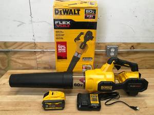 lot 37 image: DEWALT DCBL772 FLEXVOLT 60V MAX 125 MPH 600 CFM Brushless Cordless Battery Powered Blower Kit - B299