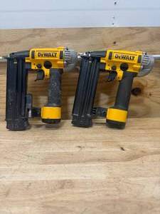 lot 172 image: DEWALT Lot of 2 DWFP12233 18-Gauge Pneumatic Brad Nailers - D198