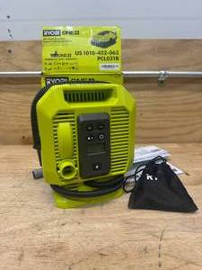 lot 181 image: RYOBI PCL031B ONE 18V Cordless Dual Function InflatorDeflator(Tool Only) - B80