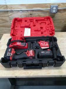 lot 54 image: Milwaukee 3697-22 M18 FUEL 18V Lithium-Ion Brushless Cordless Impact Kit with 2 Batteries - D399