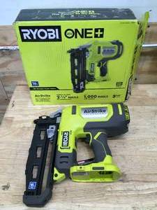lot 61 image: RYOBI P326 ONE 18V AirStrike 16-Gauge Cordless Finish Nailer (Tool Only) - C199