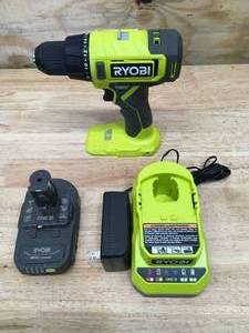 lot 65 image: RYOBI PCL206K1 ONE 18V Cordless 12 in. DrillDriver Kit - B79