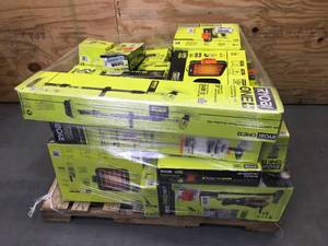 lot 10A image: Pallet of Ryobi Store Returns KB10