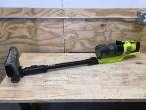 lot 9 image: RYOBI PBLSV717 ONE HP 18V Brushless Bagless Cordless Mesh Filter Pet Stick Vac with Dual-Roller Bar (Tool Only) - D249