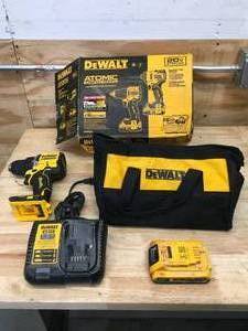 lot 20 image: DEWALT DCK225D2 ATOMIC 20-Volt MAX Lithium-Ion Cordless 12 Drill Driver - D229