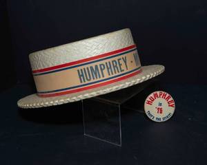 lot 39 image: Vintage Humphrey Foam Hat and Pin