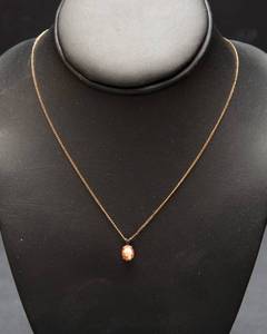 lot 42 image: B. David Vermeil Silhouette Necklace