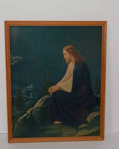 lot 49 image: Christ on the Mount of Olives Print by Paul Gauguin