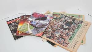 lot 85 image: Historical MN Twins Magazines and Newspapers