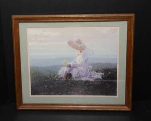 lot 110 image: Quiet Moment by Bruce Green Wall Art