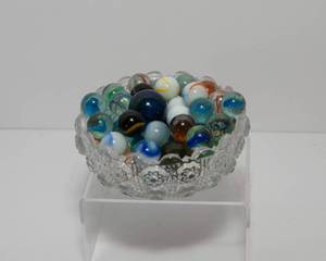 lot 129 image: Vintage Glass Marbles