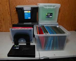 lot 155 image: Plastic Filing Containers