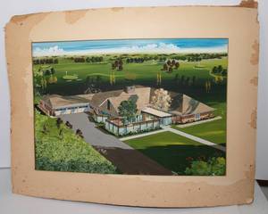lot 188 image: Hand Painted Artwork - Houston Country Club Home